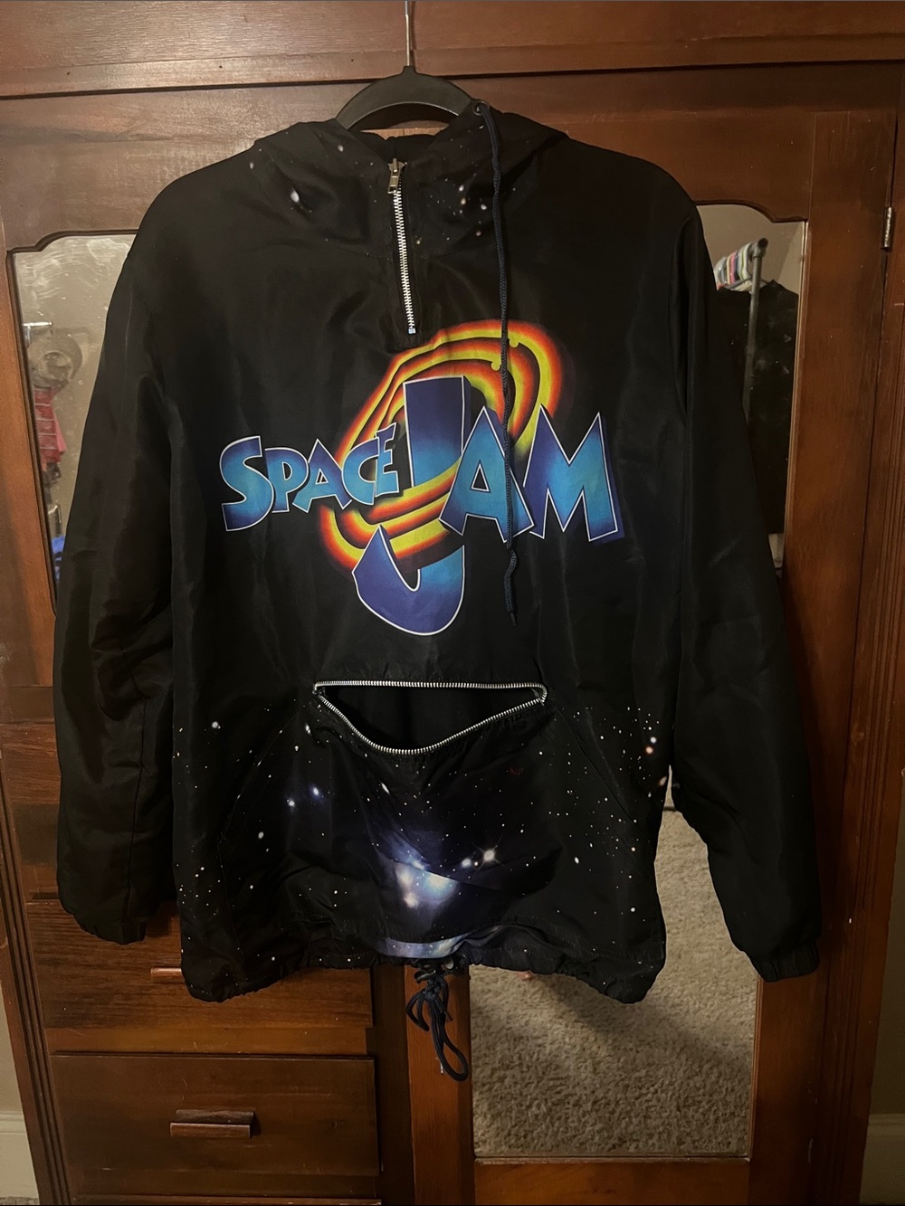Space Jam Black Performance Hoodie Jacket